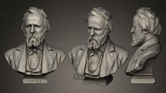 Rutherford B Hayes stl model for CNC